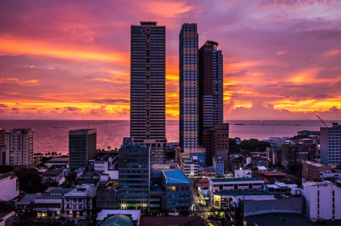 three building sun