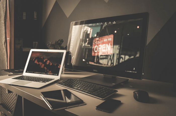 open laptop