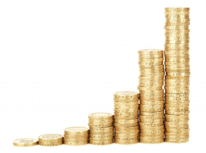 stacked coins