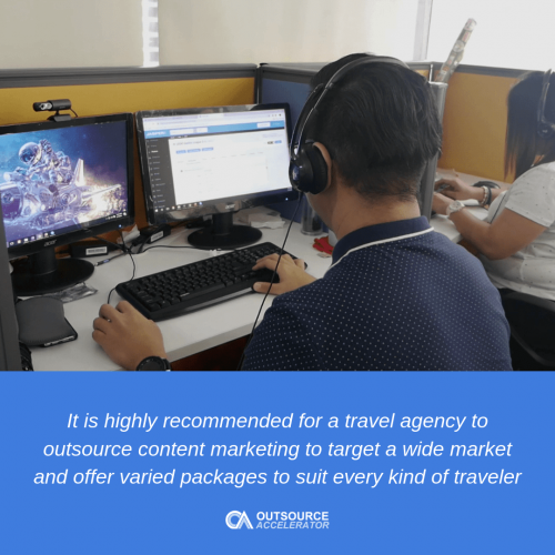 Benefits to travel agencies when they outsource content marketing
