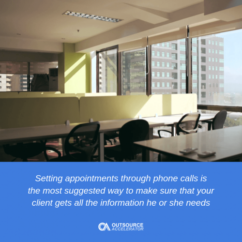 Outsource appointment setting for investment brokers