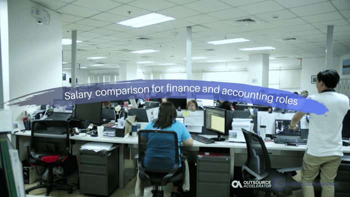 Salary Comparison For Finance And Accounting Roles Outsource