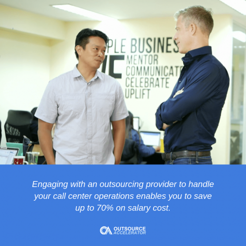 Outsourcing a call center