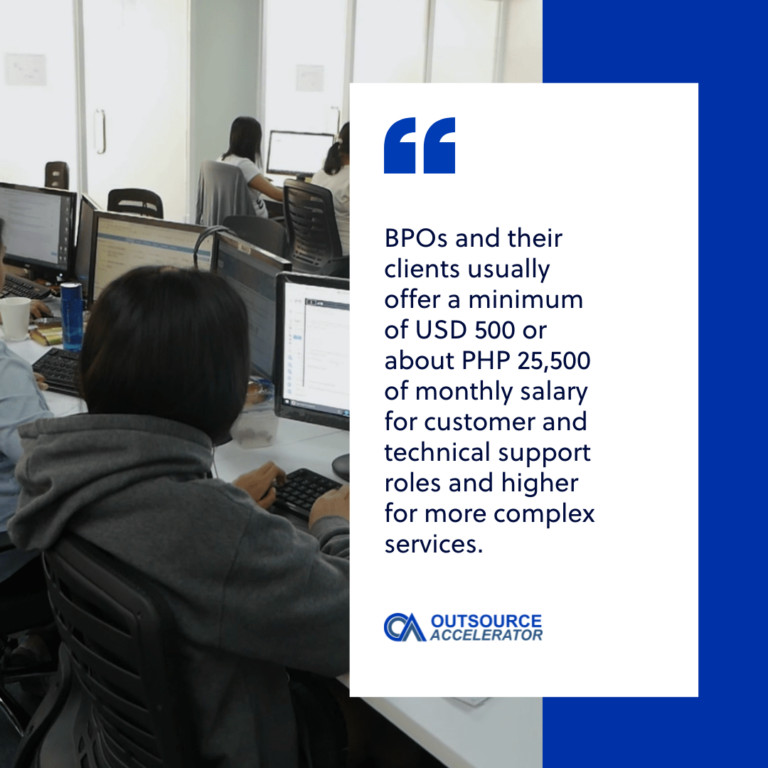 Average salary in the Philippines How a company saves costs through