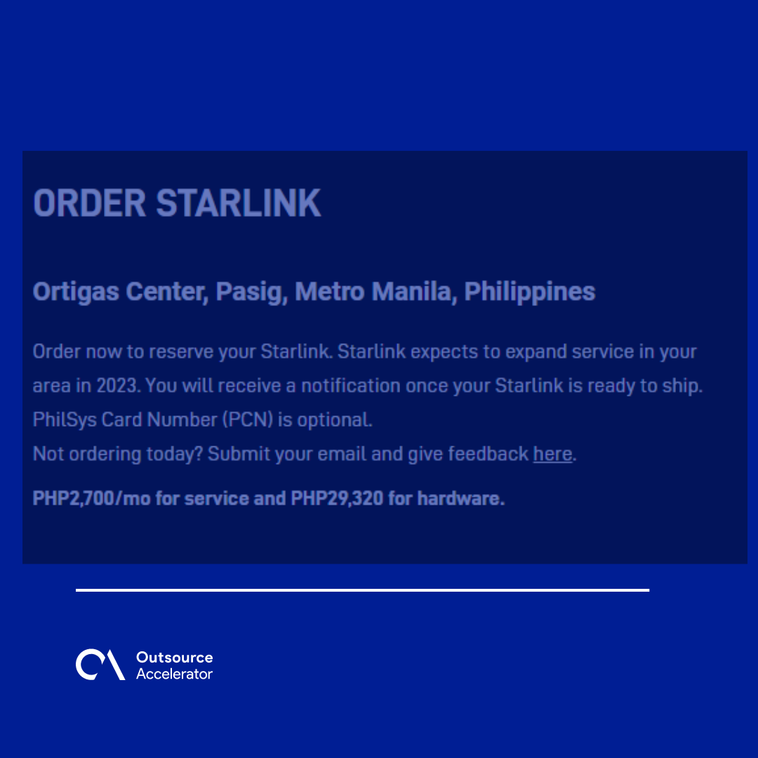 Starlink Philippines Update Latest News Prices And Details Outsource Accelerator