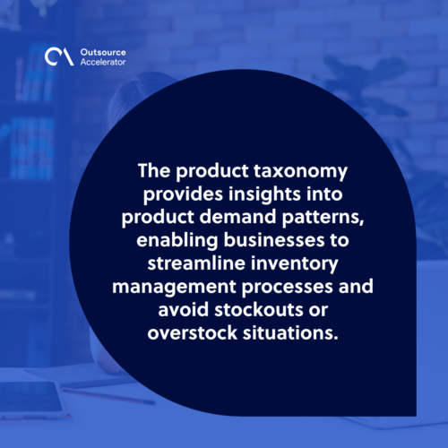 Essential benefits of product taxonomy