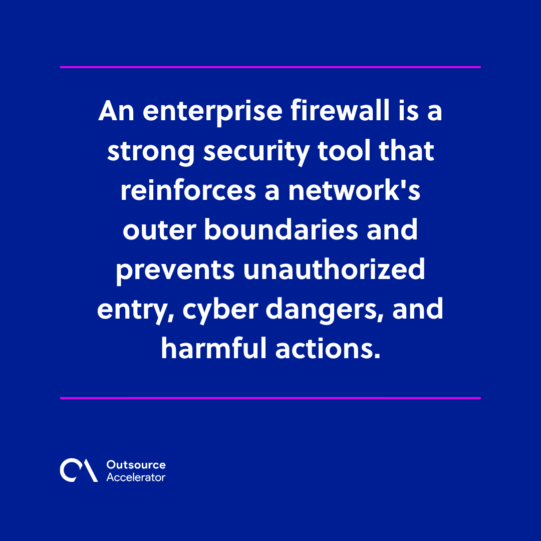 Digital ramparts: An in-depth guide to enterprise firewall | Outsource ...