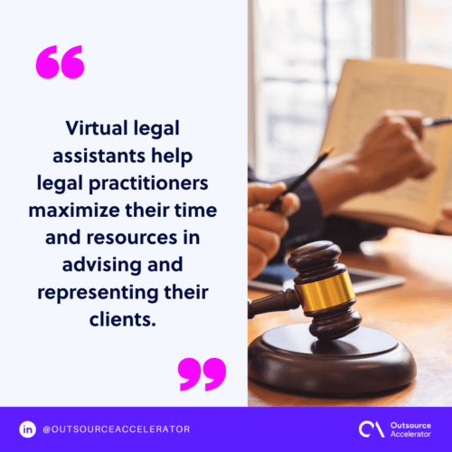 What does a virtual legal assistant do