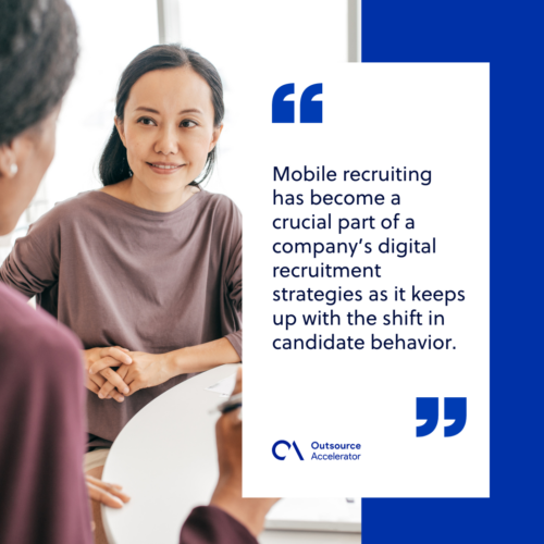 What is mobile recruiting