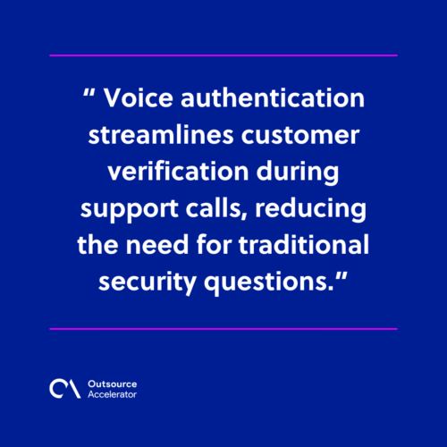 Applications of voice authentication
