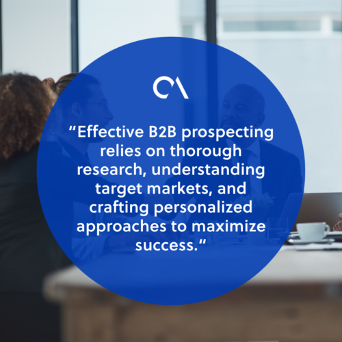 What is B2B prospecting
