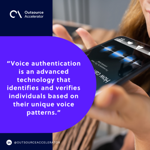 What is voice authentication, and how does it work