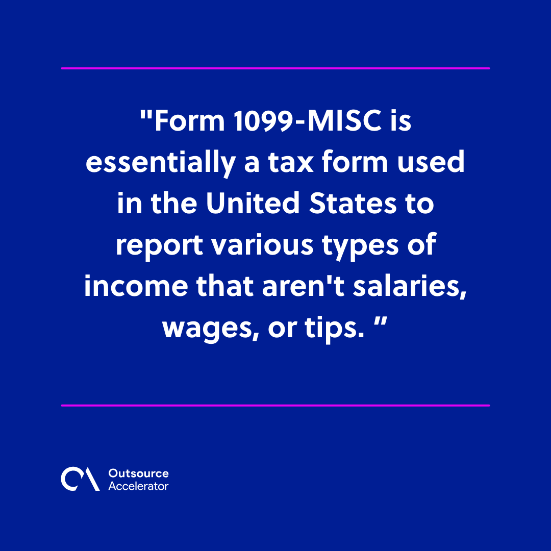 Understanding Form 1099MISC Outsource Accelerator