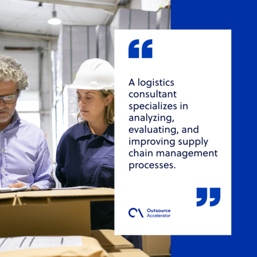 What is a logistics consultant