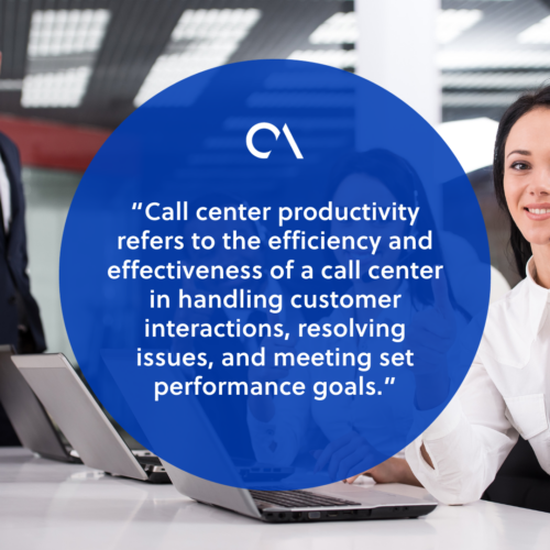 What is call center productivity