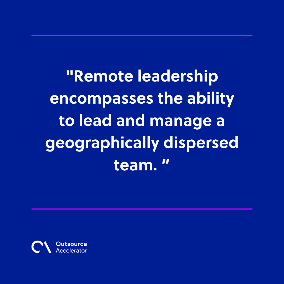 The impact of remote leadership | Outsource Accelerator