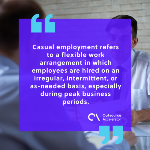 Casual employment definition