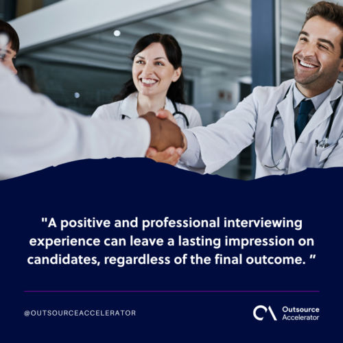 Provide a positive interview experience 