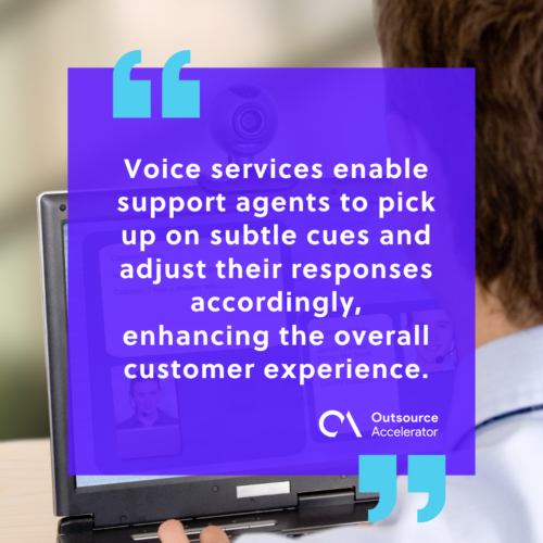 Advantages of voice services over automated communication