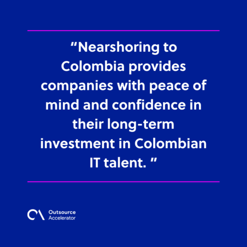 Benefits of nearshoring Colombian IT talent