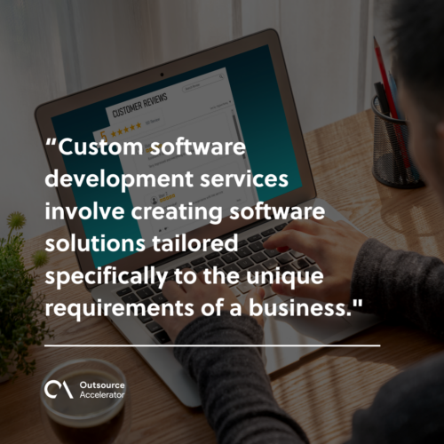 How custom software development services work