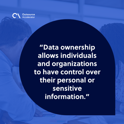 Importance of data ownership