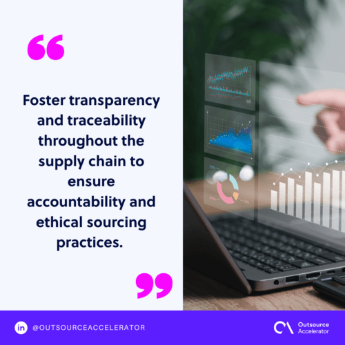 Promote supply chain transparency