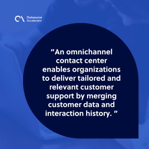 What is an omnichannel contact center