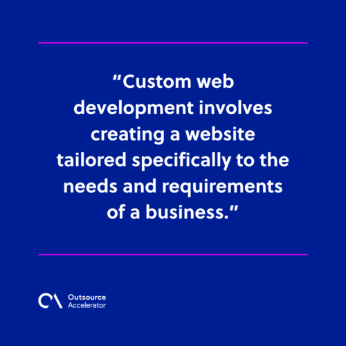 What is custom web development