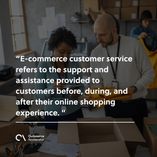What is e-commerce customer service