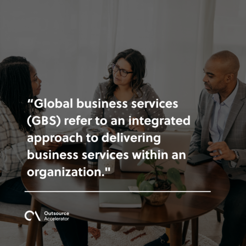 Global business services vs. Outsourcing Definition of terms