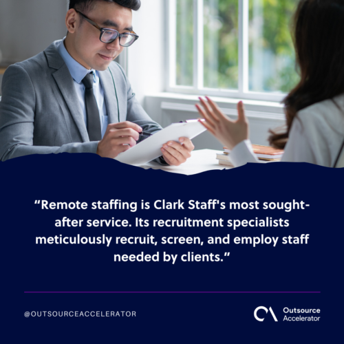 Remote staffing is Clark Staff's most sought-after service.