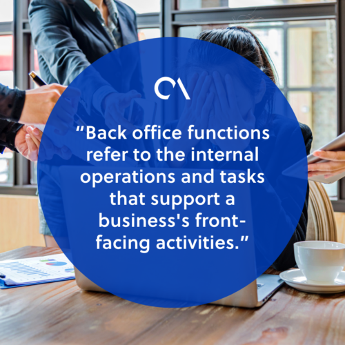 What are back office functions 