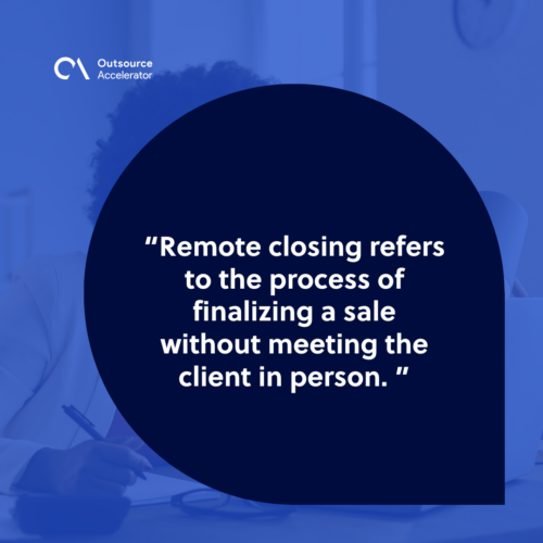 What is remote closing