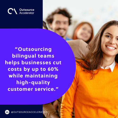 5 Key benefits of outsourcing bilingual teams